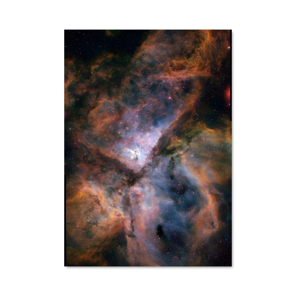 Poster splendide de la nébuleuse Carina